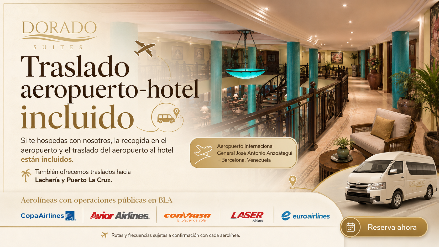 Traslado aeropuerto-hotel incluido — Hotel Dorado Suites